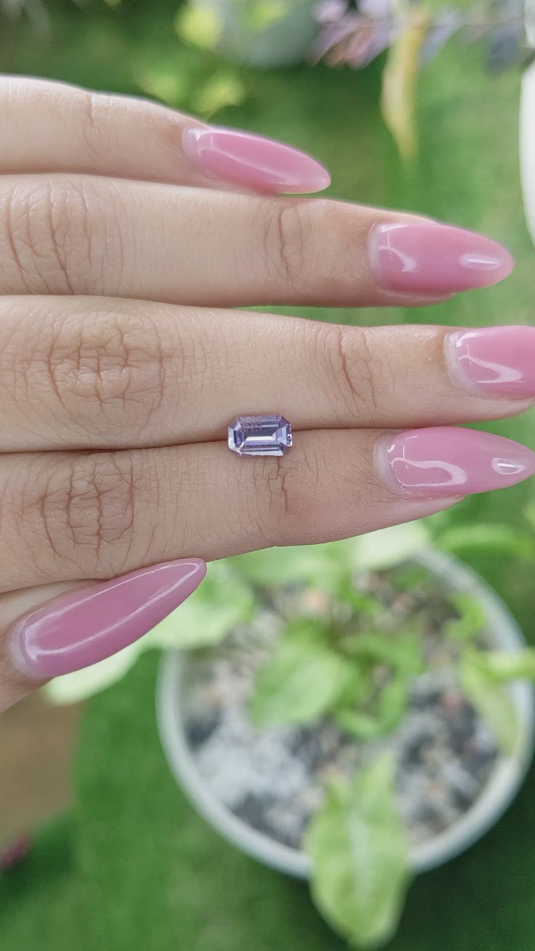 0.87 Ct. Purple Sapphire from Ceylon (Sri Lanka) Size Video