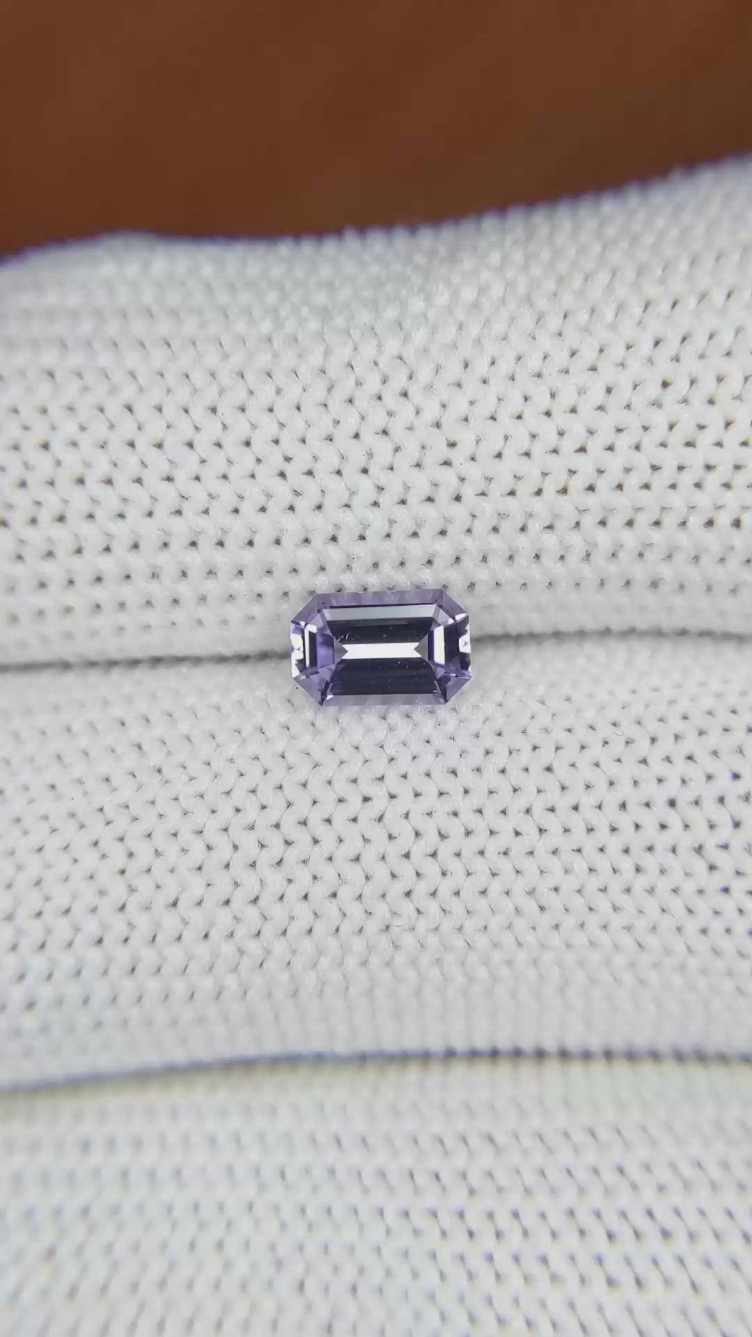 0.87 Ct. Purple Sapphire from Ceylon (Sri Lanka) Size Video