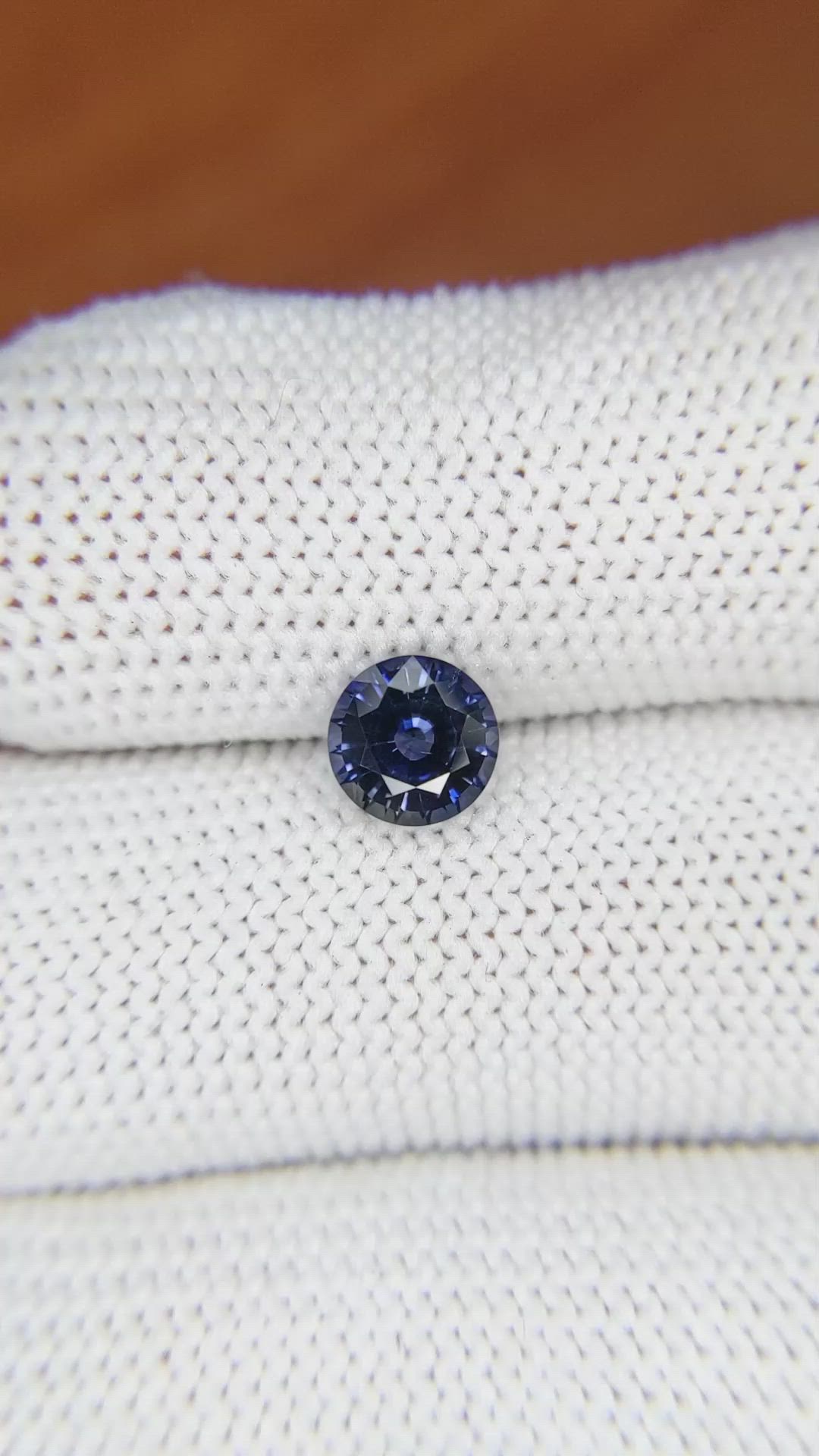 1.12 Ct. Blue Sapphire from Ceylon (Sri Lanka) Size Video