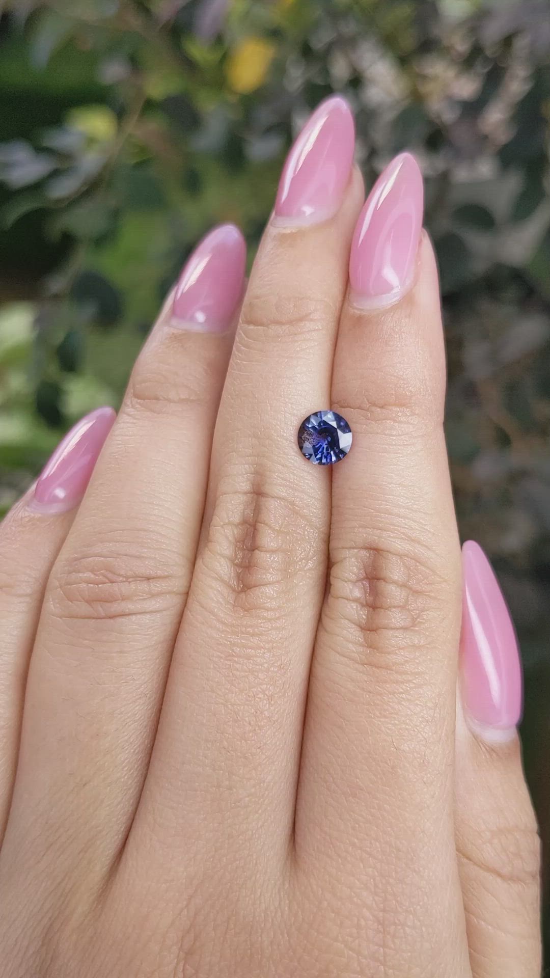 1.12 Ct. Blue Sapphire from Ceylon (Sri Lanka) Size Video