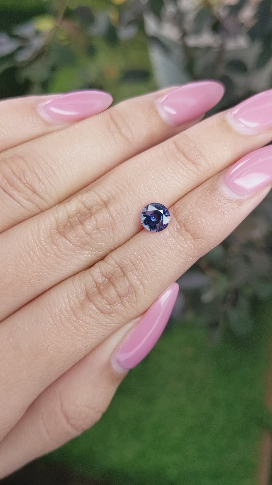 1.12 Ct. Blue Sapphire from Ceylon (Sri Lanka) Size Video