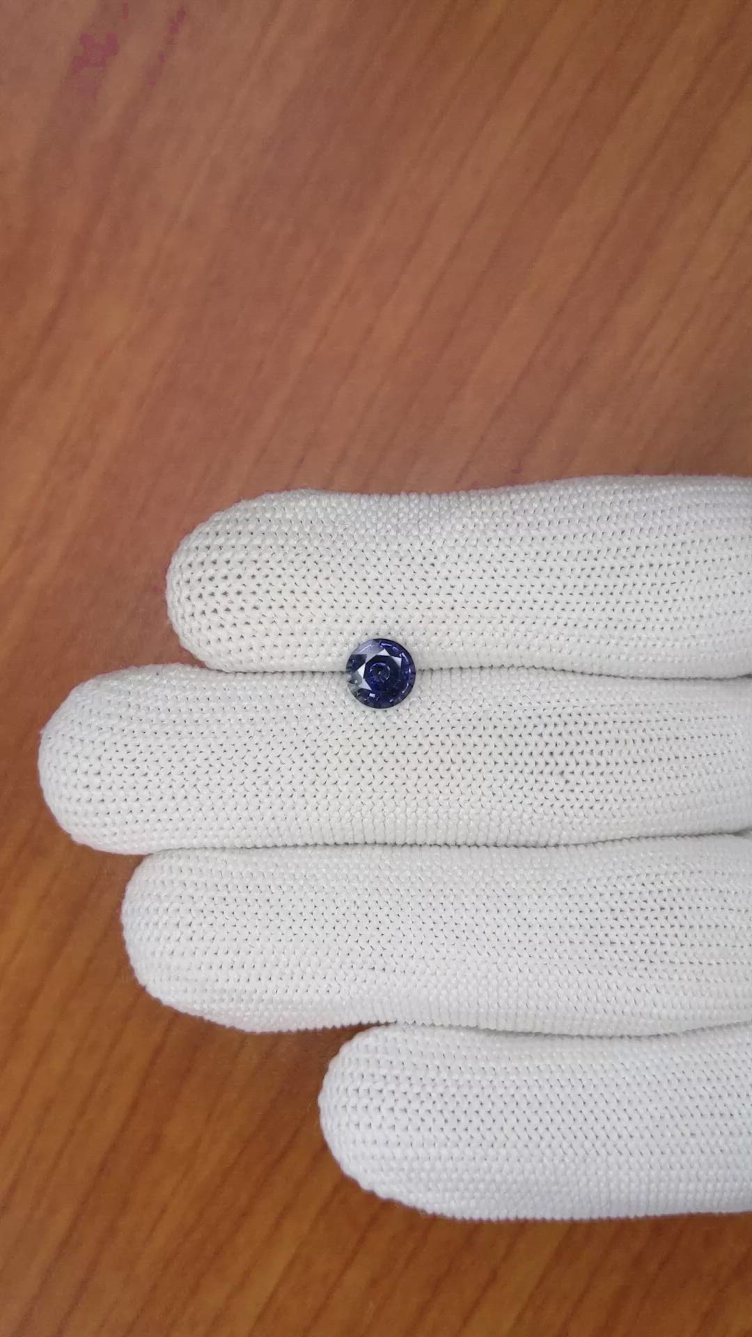 1.12 Ct. Blue Sapphire from Ceylon (Sri Lanka) Size Video