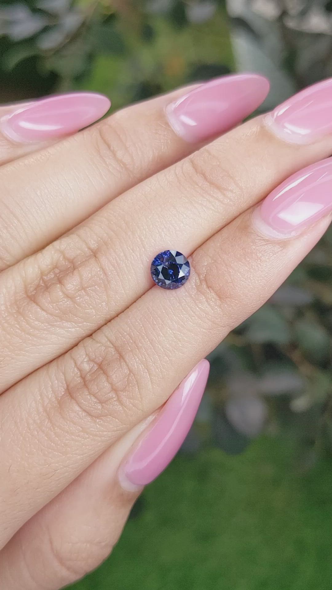 1.21 Ct. Blue Sapphire from Ceylon (Sri Lanka) Size Video
