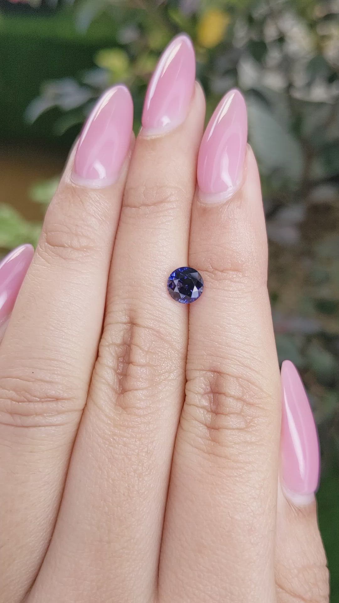 1.21 Ct. Blue Sapphire from Ceylon (Sri Lanka) Size Video
