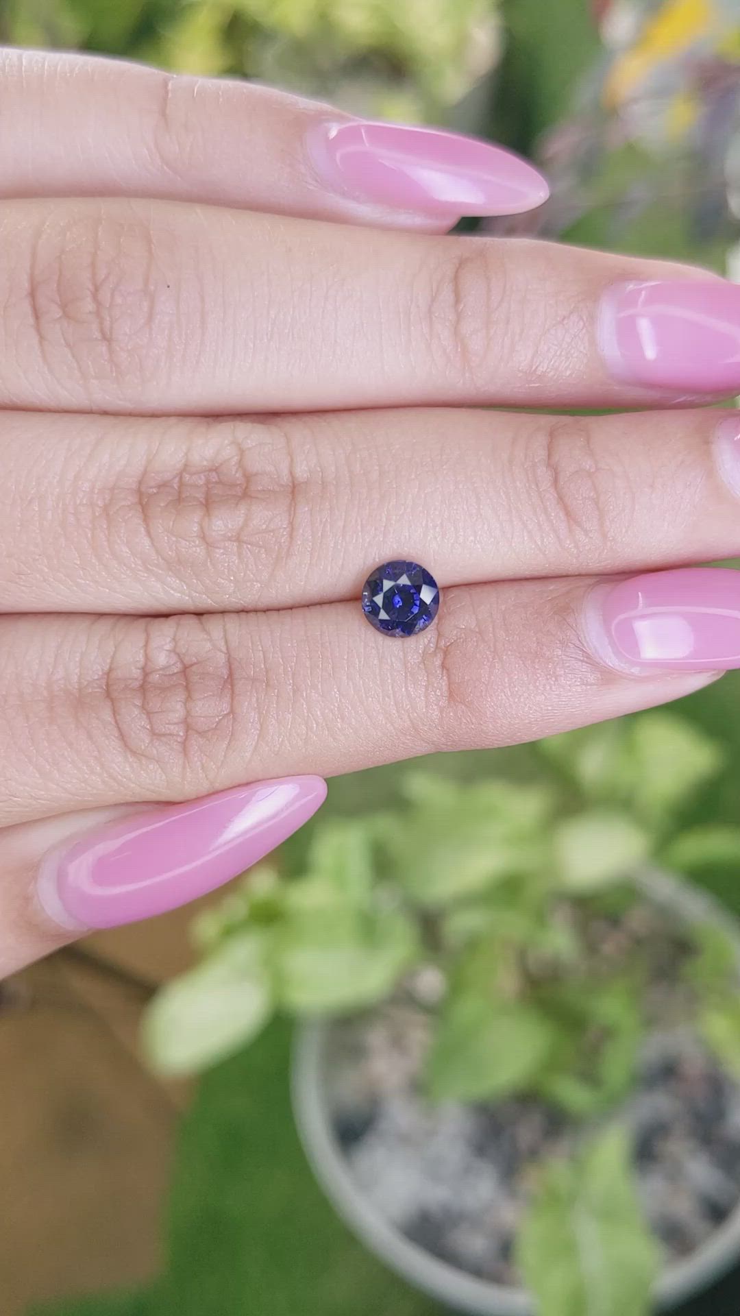 1.21 Ct. Blue Sapphire from Ceylon (Sri Lanka) Size Video