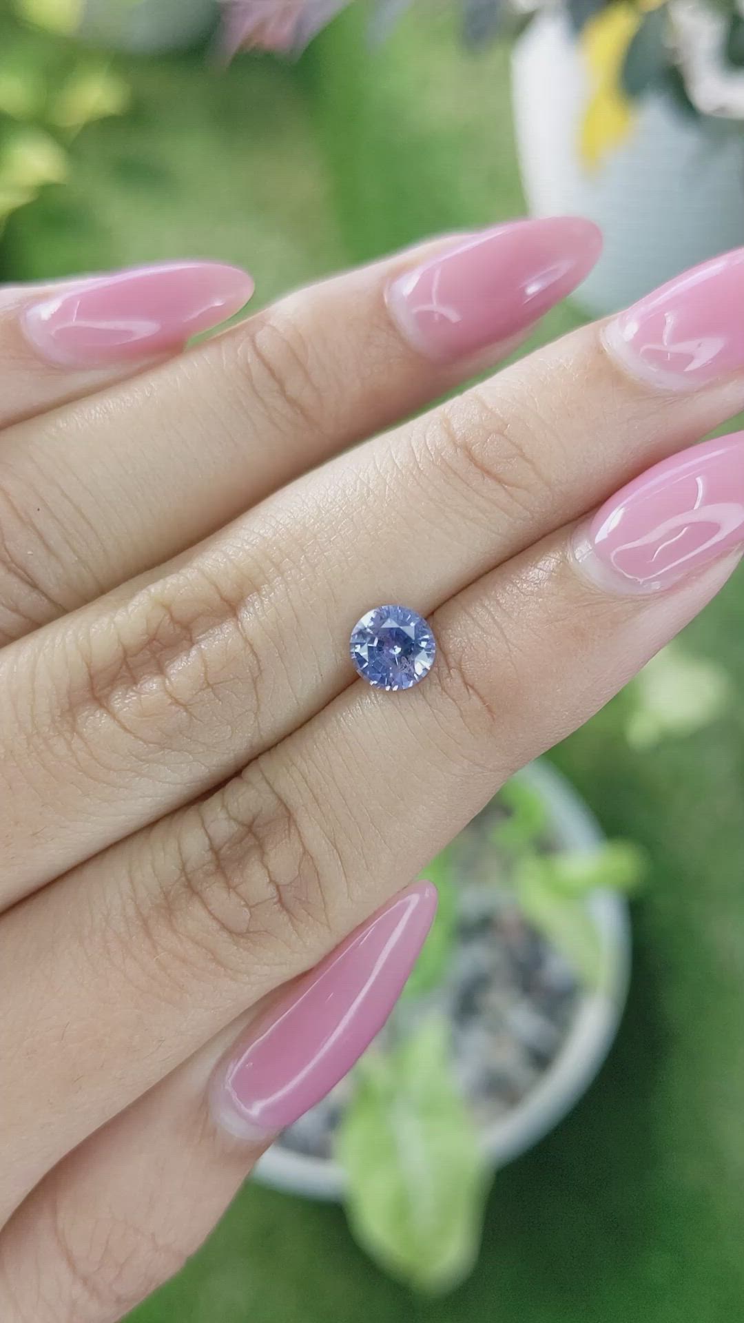 1.06 Ct. Blue Sapphire from Ceylon (Sri Lanka) Size Video