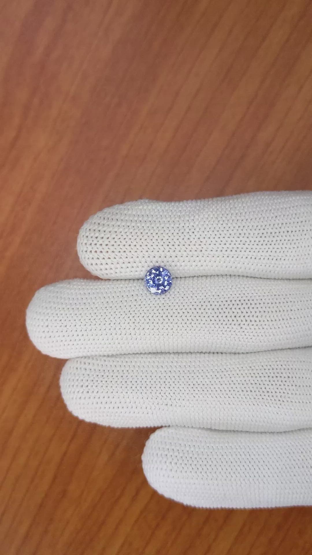 1.06 Ct. Blue Sapphire from Ceylon (Sri Lanka) Size Video
