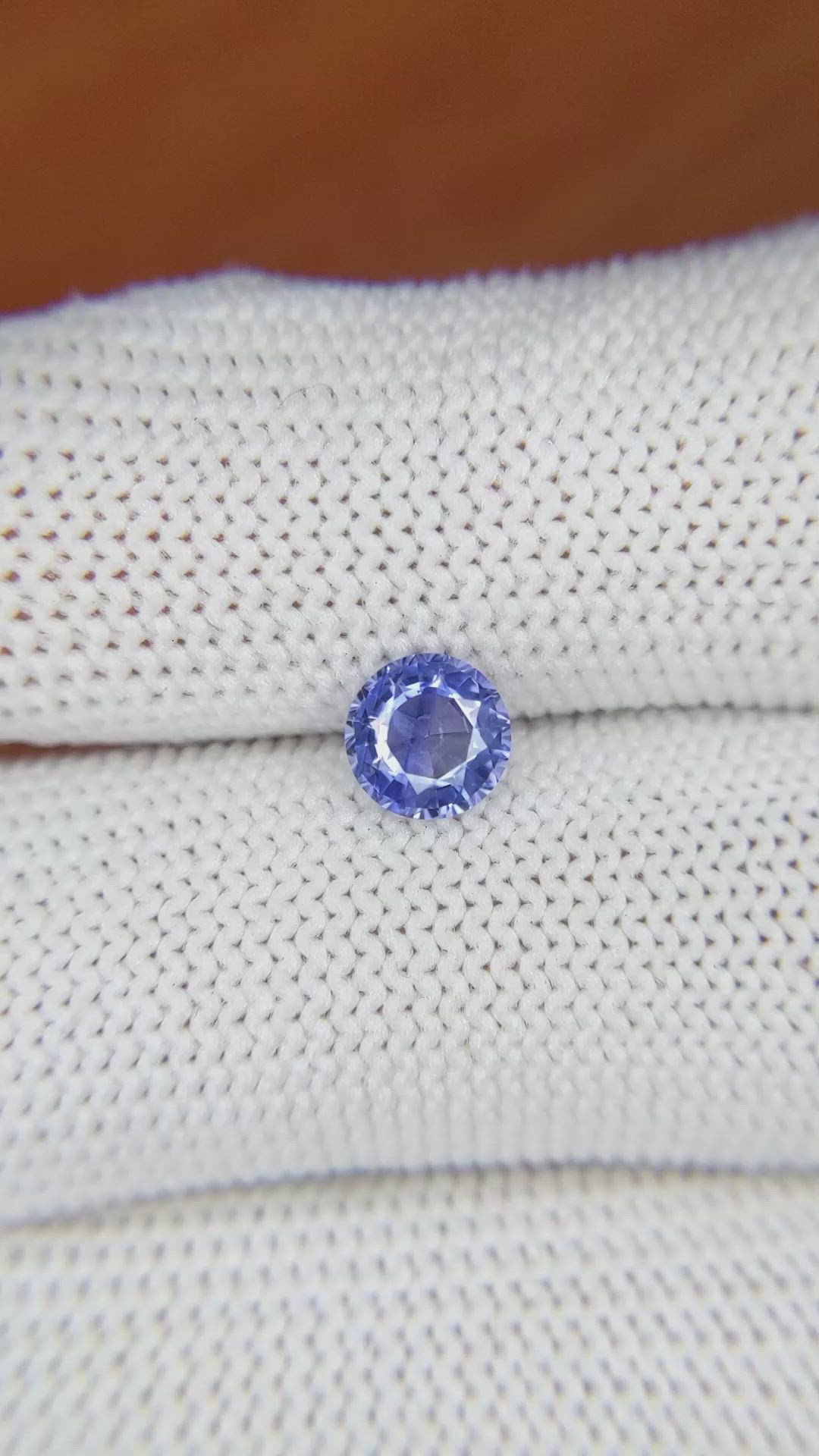 0.95 Ct. Blue Sapphire from Ceylon (Sri Lanka) Size Video