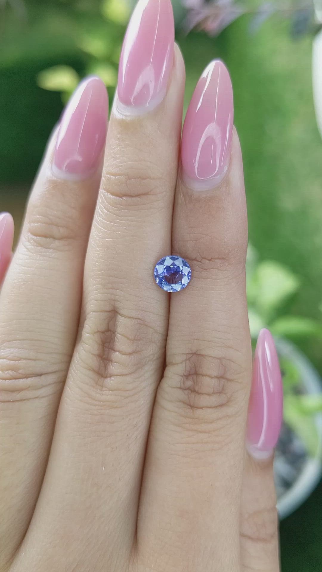 0.95 Ct. Blue Sapphire from Ceylon (Sri Lanka) Size Video