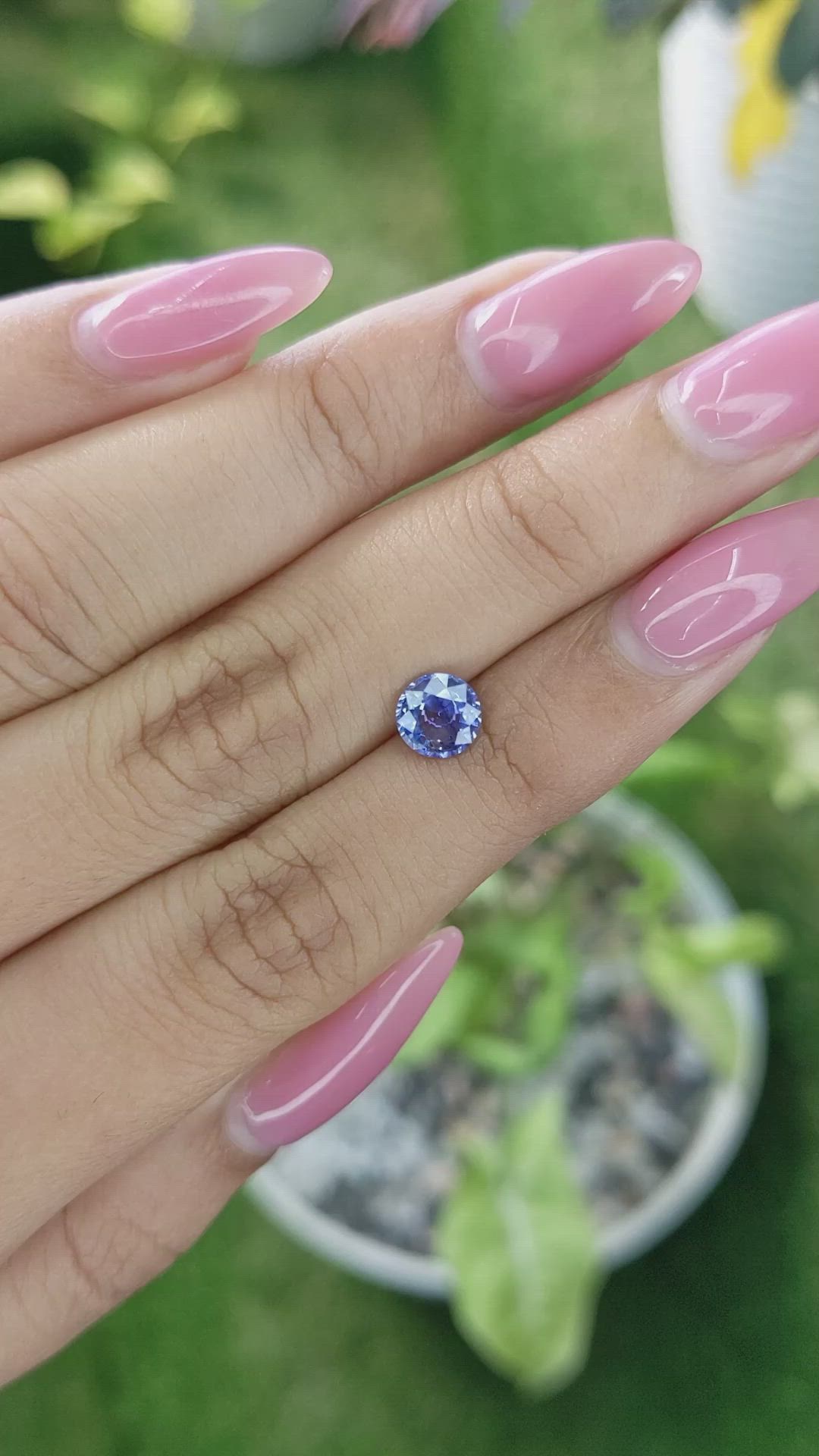 0.95 Ct. Blue Sapphire from Ceylon (Sri Lanka) Size Video