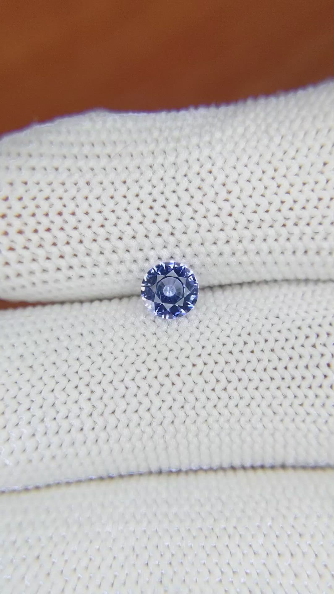 0.66 Ct. Blue Sapphire from Ceylon (Sri Lanka) Size Video