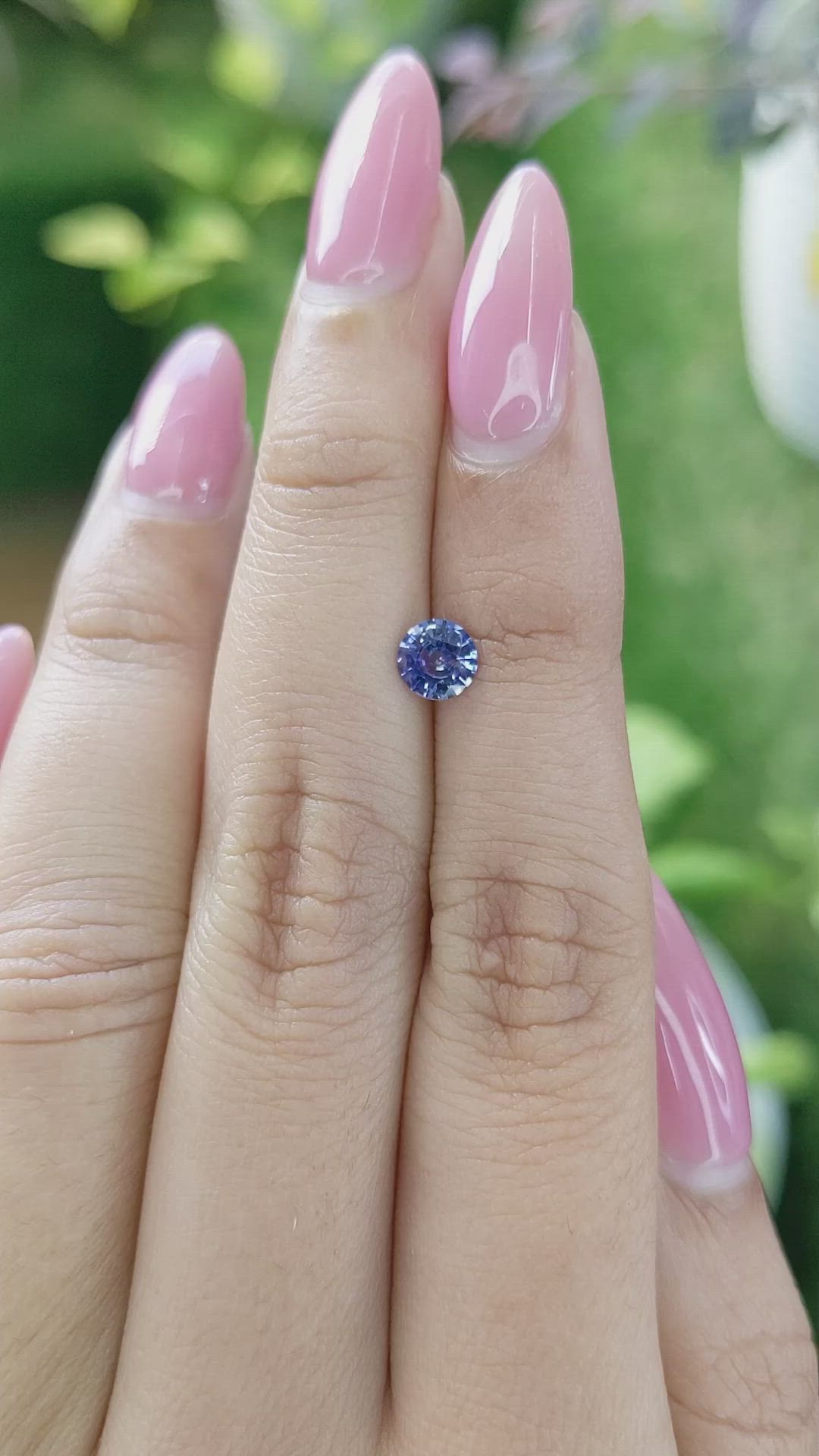 0.66 Ct. Blue Sapphire from Ceylon (Sri Lanka) Size Video
