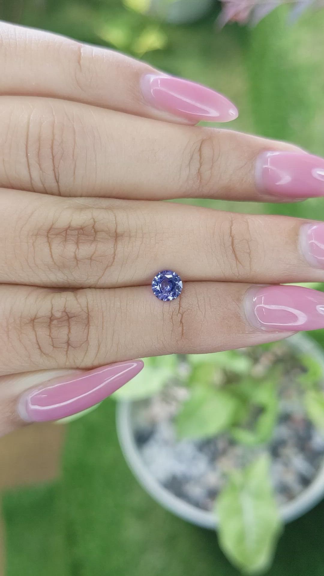 0.66 Ct. Blue Sapphire from Ceylon (Sri Lanka) Size Video