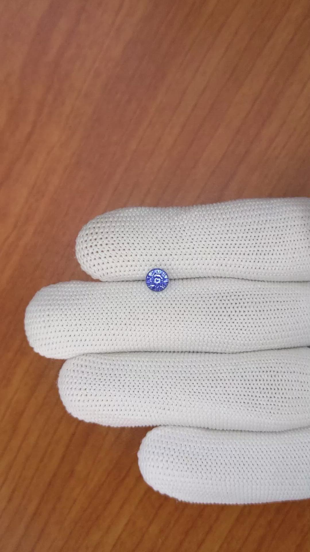 0.70 Ct. Blue Sapphire from Ceylon (Sri Lanka) Size Video
