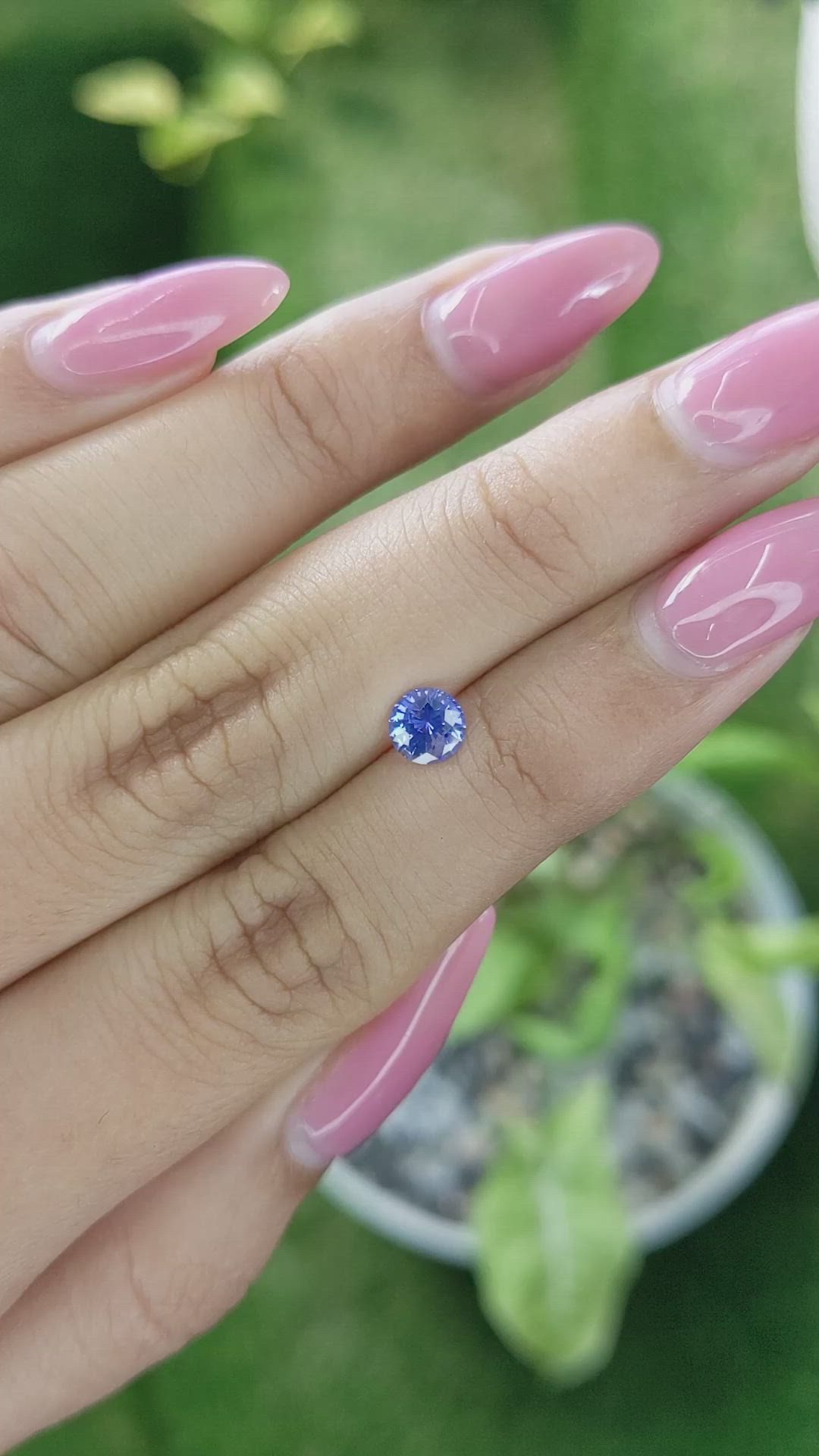 0.70 Ct. Blue Sapphire from Ceylon (Sri Lanka) Size Video