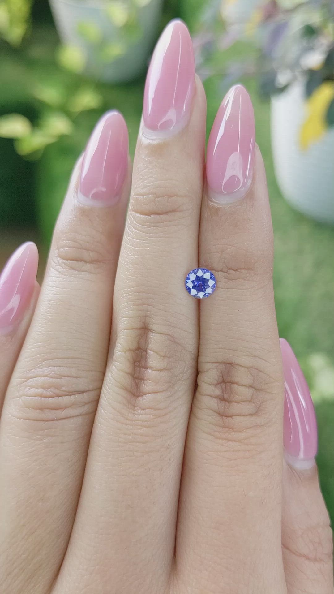 0.70 Ct. Blue Sapphire from Ceylon (Sri Lanka) Size Video