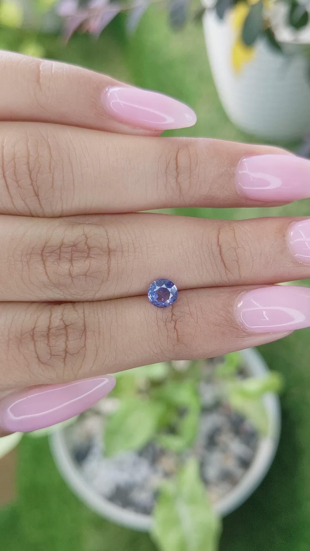0.60 Ct. Blue Sapphire from Ceylon (Sri Lanka) Size Video