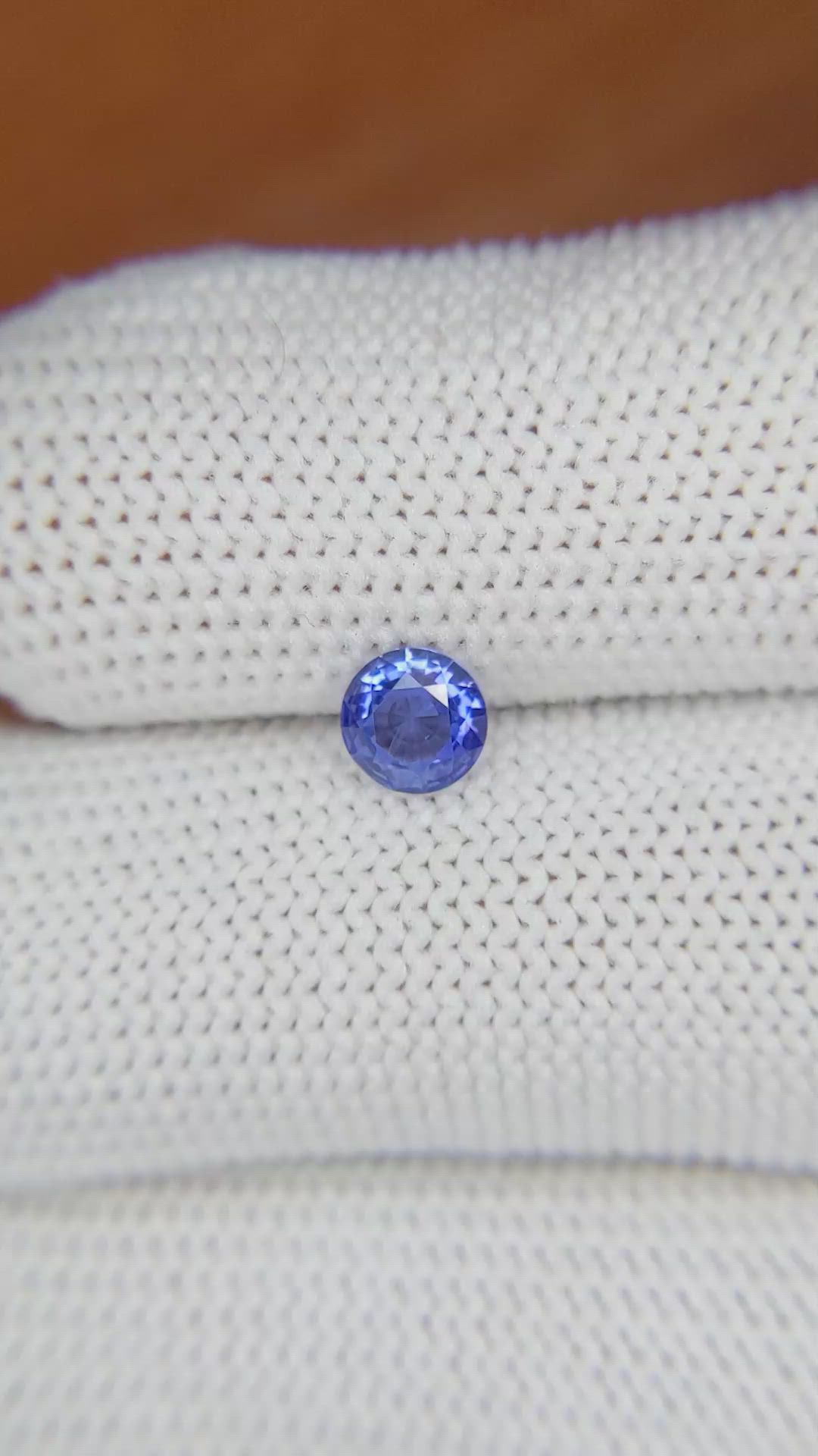 0.60 Ct. Blue Sapphire from Ceylon (Sri Lanka) Size Video