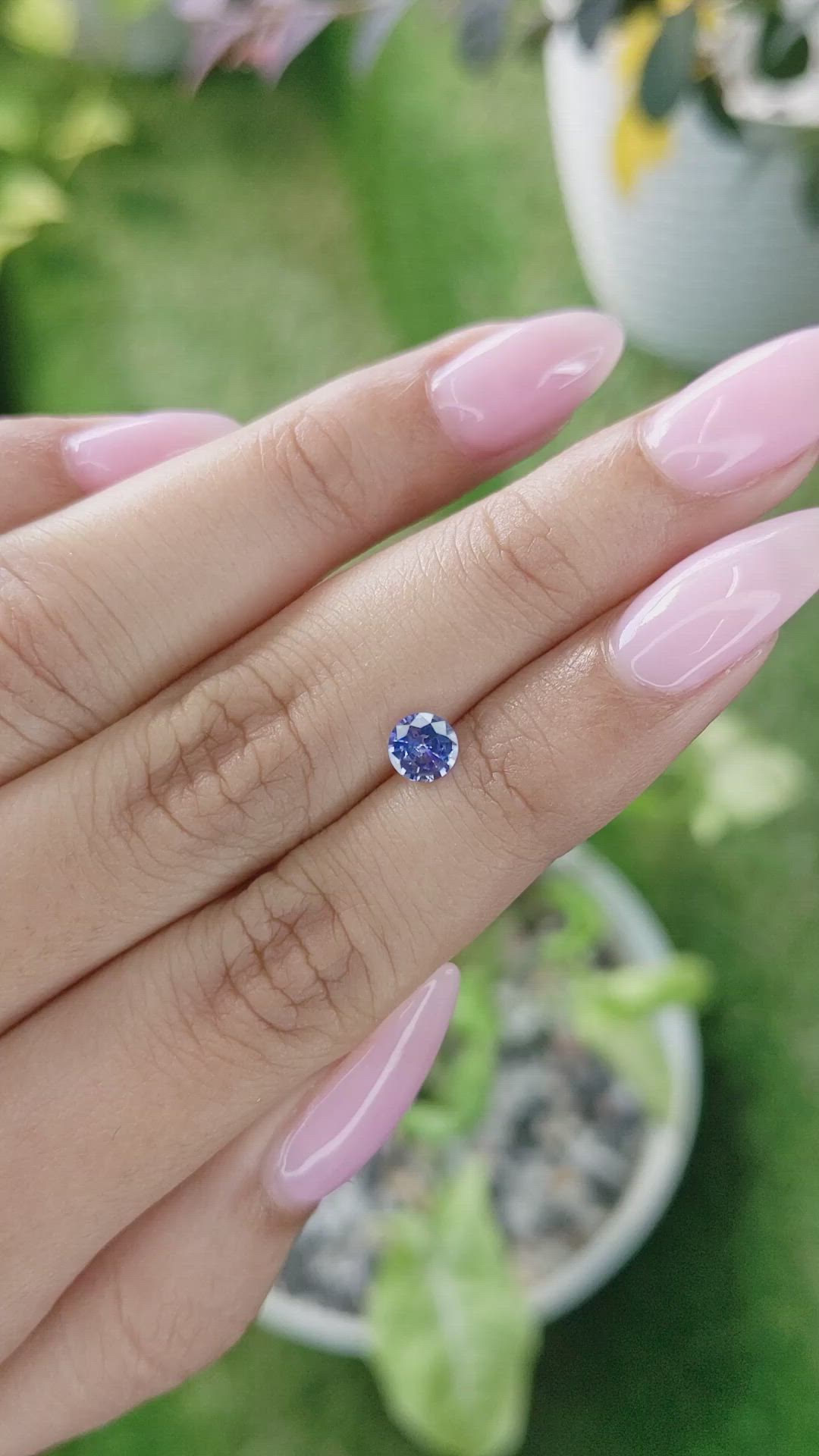 0.55 Ct. Blue Sapphire from Ceylon (Sri Lanka) Size Video