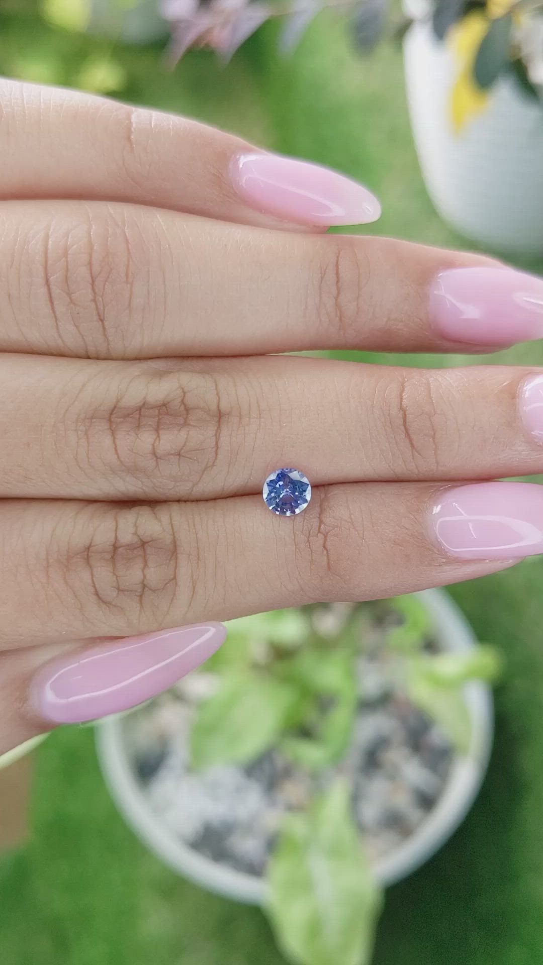 0.55 Ct. Blue Sapphire from Ceylon (Sri Lanka) Size Video