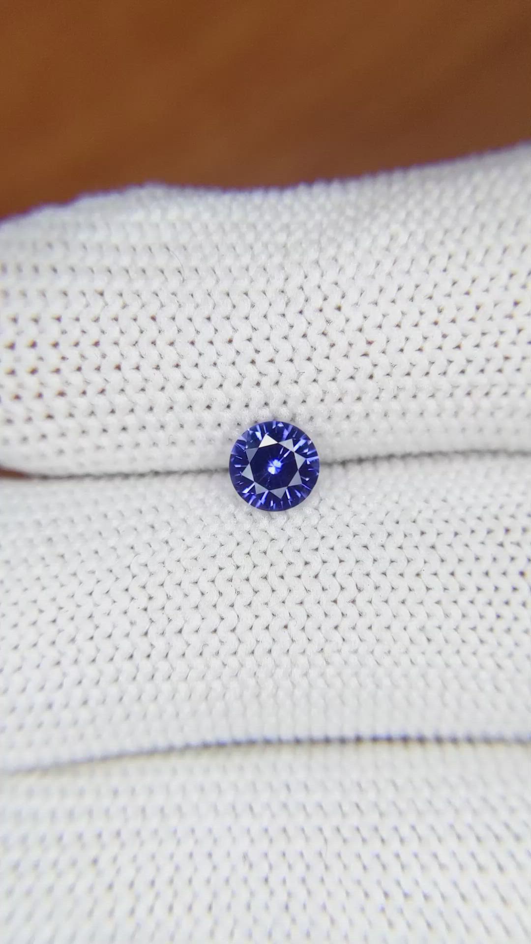 0.62 Ct. Blue Sapphire from Ceylon (Sri Lanka) Size Video