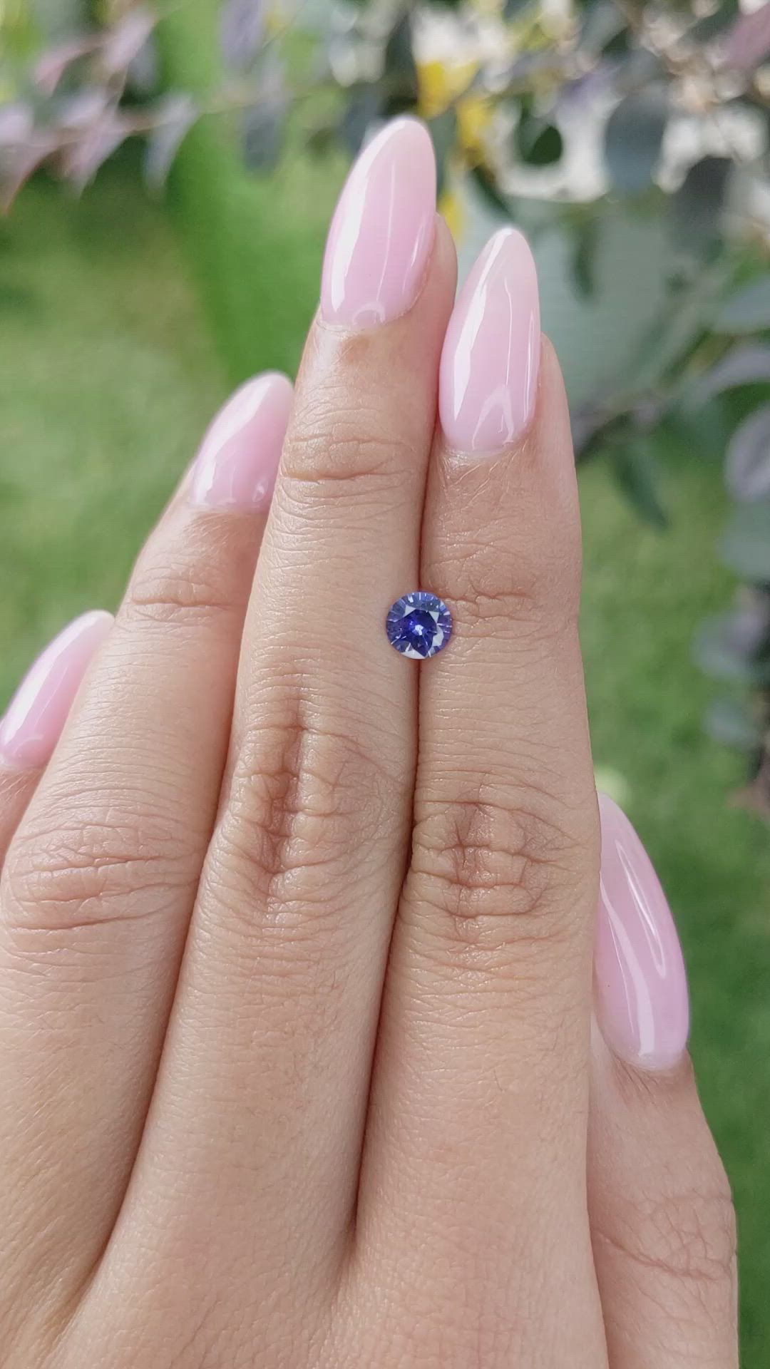 0.62 Ct. Blue Sapphire from Ceylon (Sri Lanka) Size Video