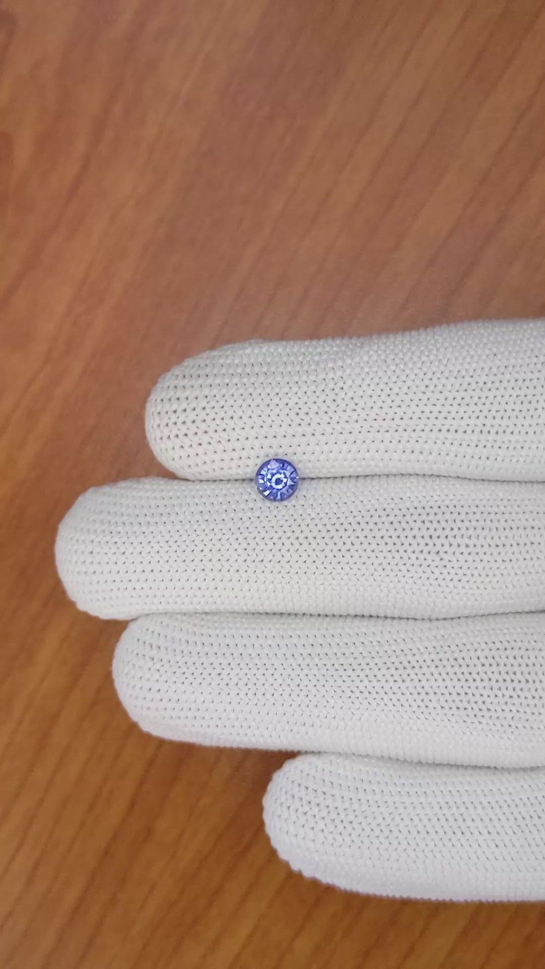 0.66 Ct. Blue Sapphire from Ceylon (Sri Lanka) Size Video
