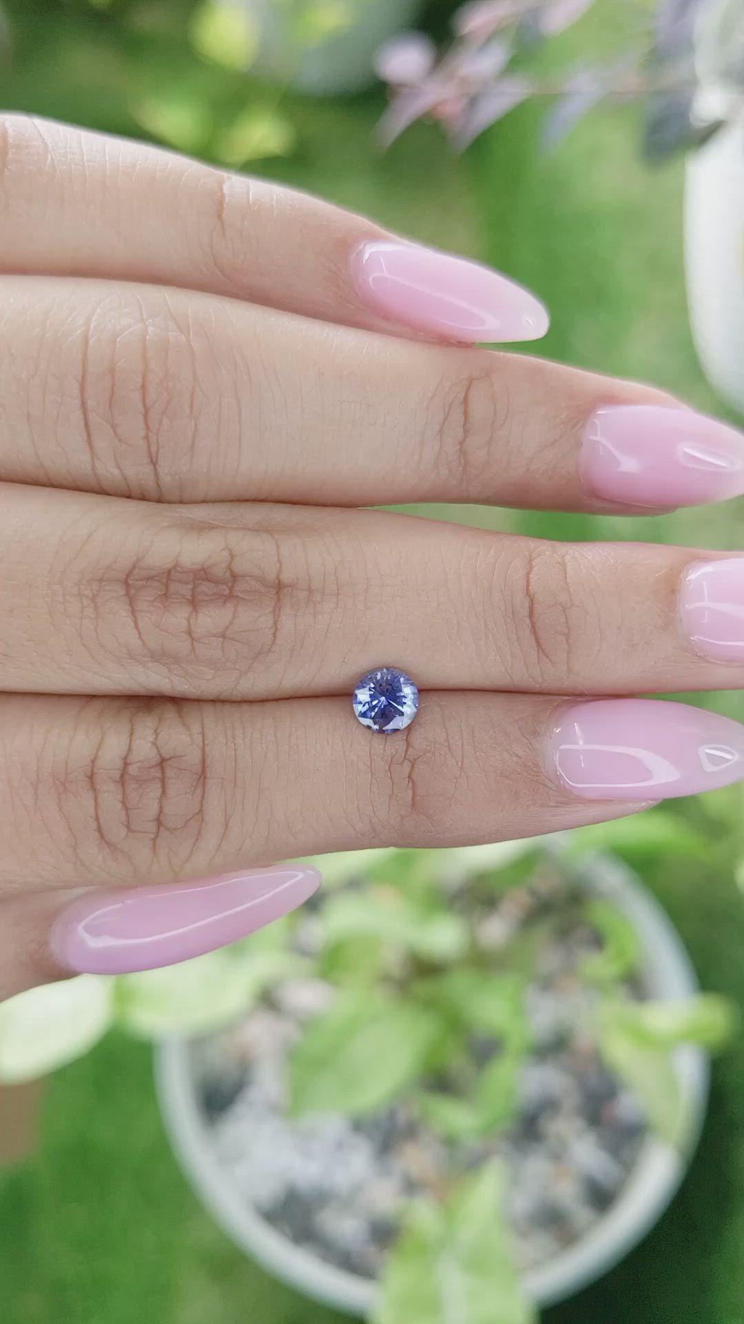 0.64 Ct. Blue Sapphire from Ceylon (Sri Lanka) Size Video