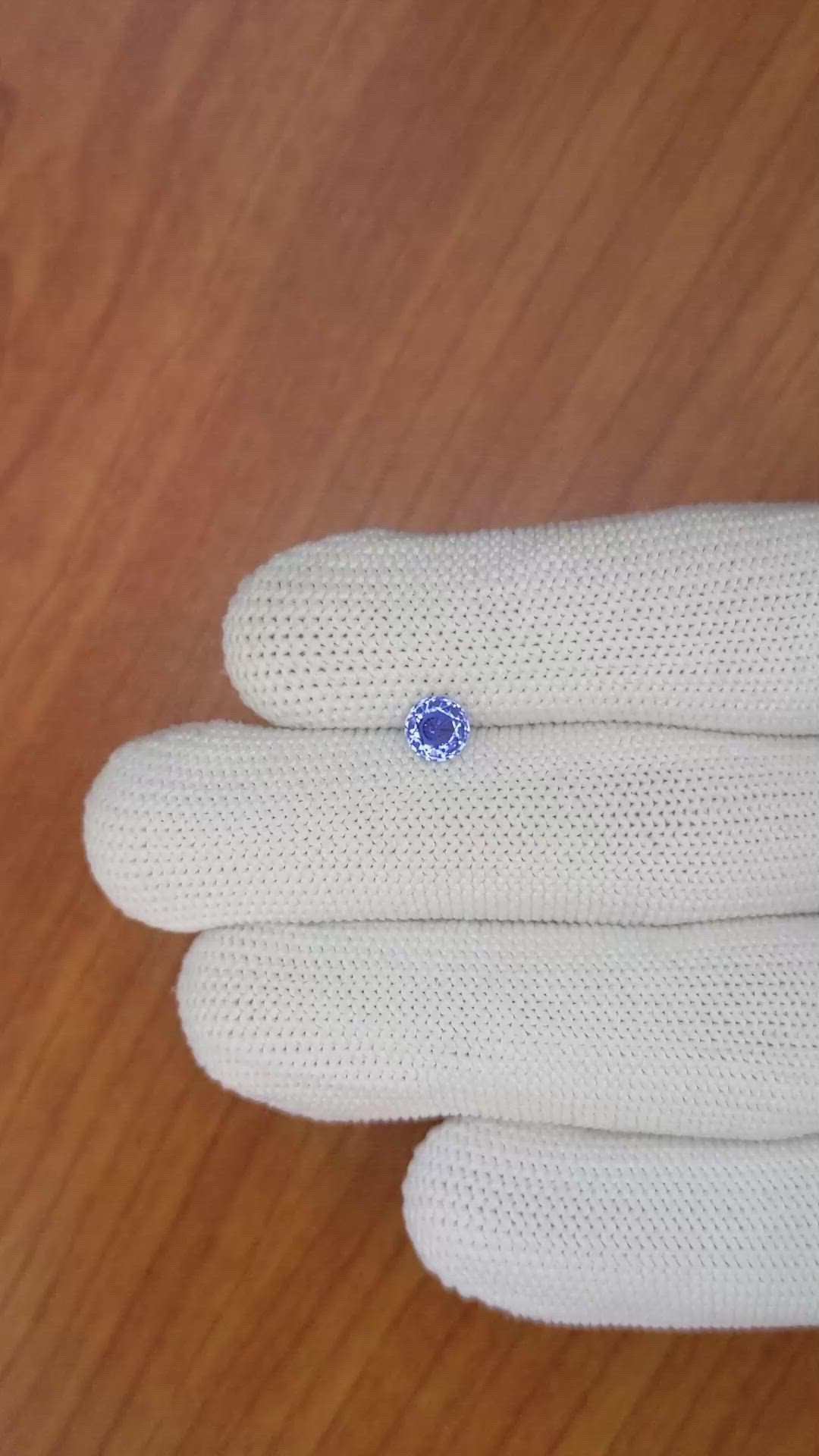 0.65 Ct. Blue Sapphire from Ceylon (Sri Lanka) Size Video