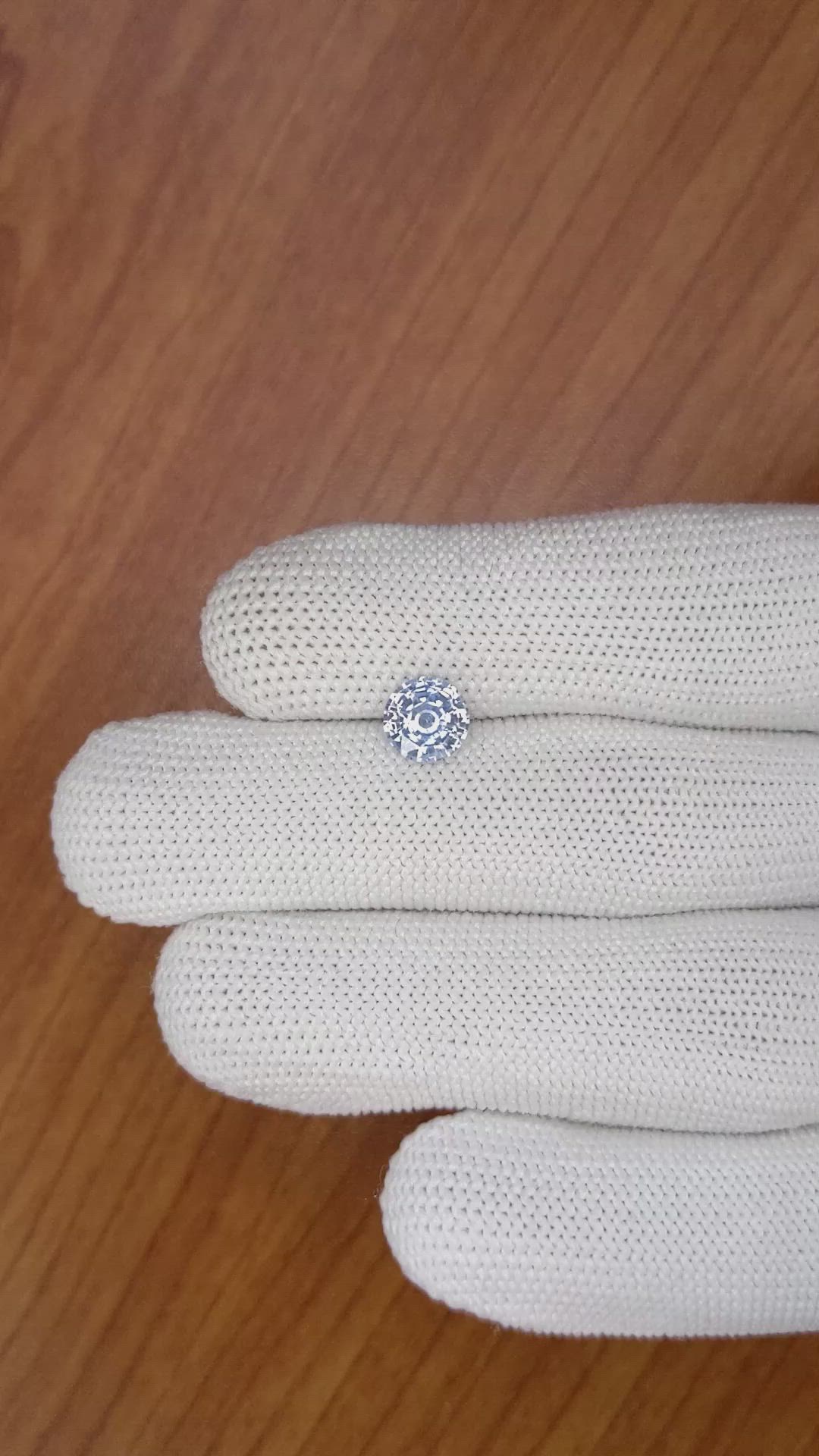1.61 Ct. Blue Sapphire from Ceylon (Sri Lanka) Size Video