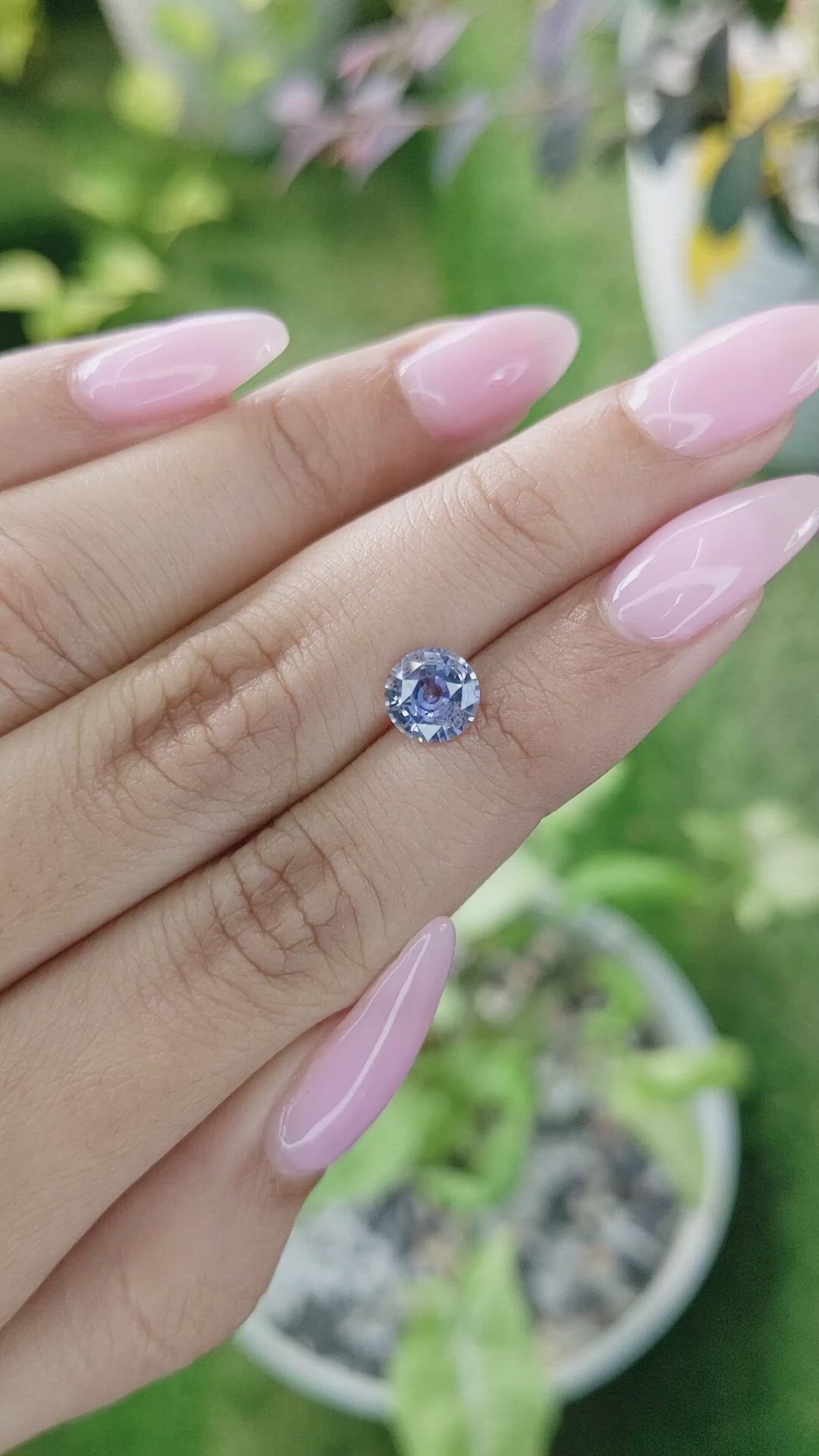 1.61 Ct. Blue Sapphire from Ceylon (Sri Lanka) Size Video