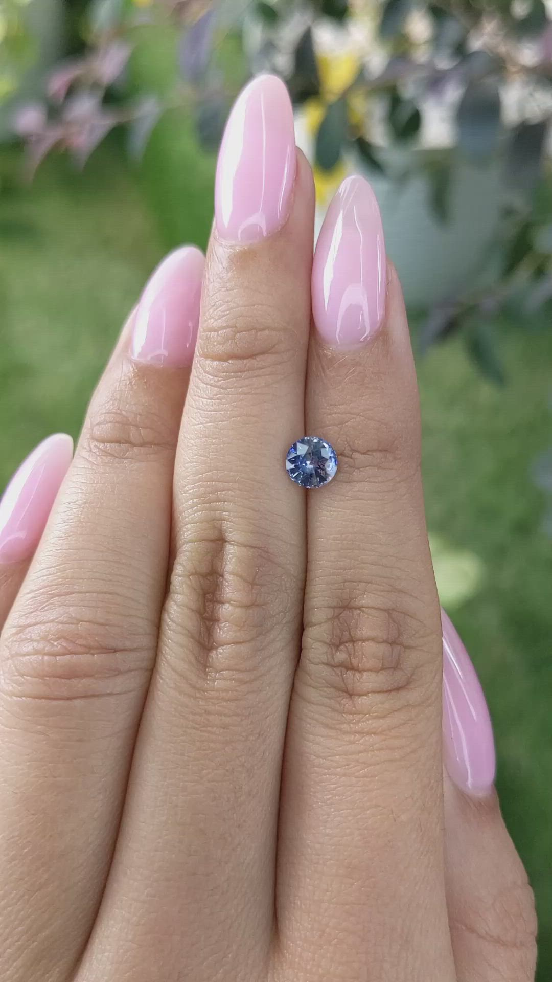 0.79 Ct. Bi Color Sapphire from Ceylon (Sri Lanka) Size Video