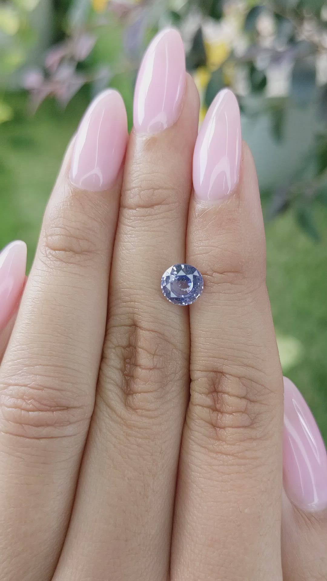 1.59 Ct. Blue Sapphire from Ceylon (Sri Lanka) Size Video