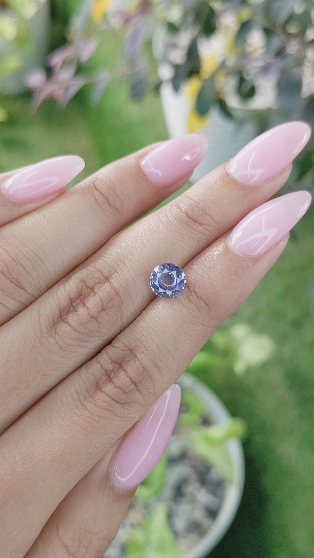 1.59 Ct. Blue Sapphire from Ceylon (Sri Lanka) Size Video
