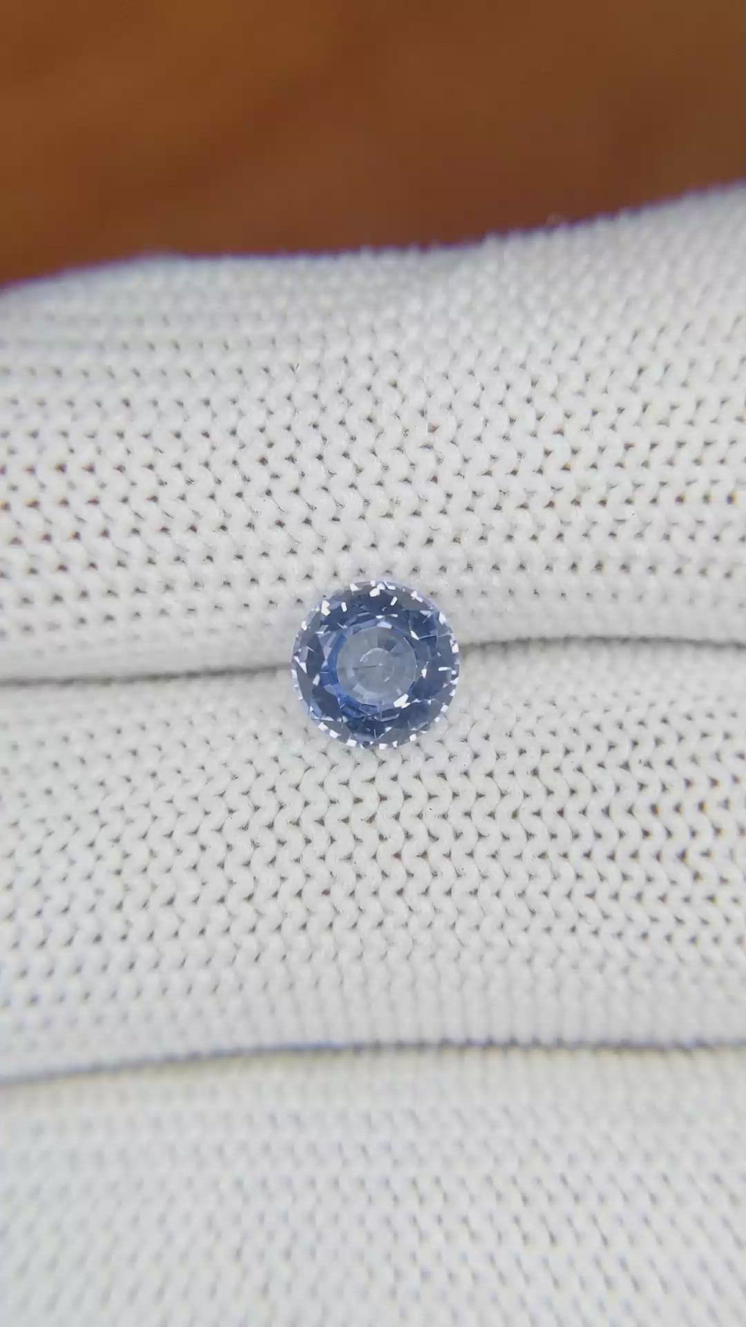 1.59 Ct. Blue Sapphire from Ceylon (Sri Lanka) Size Video
