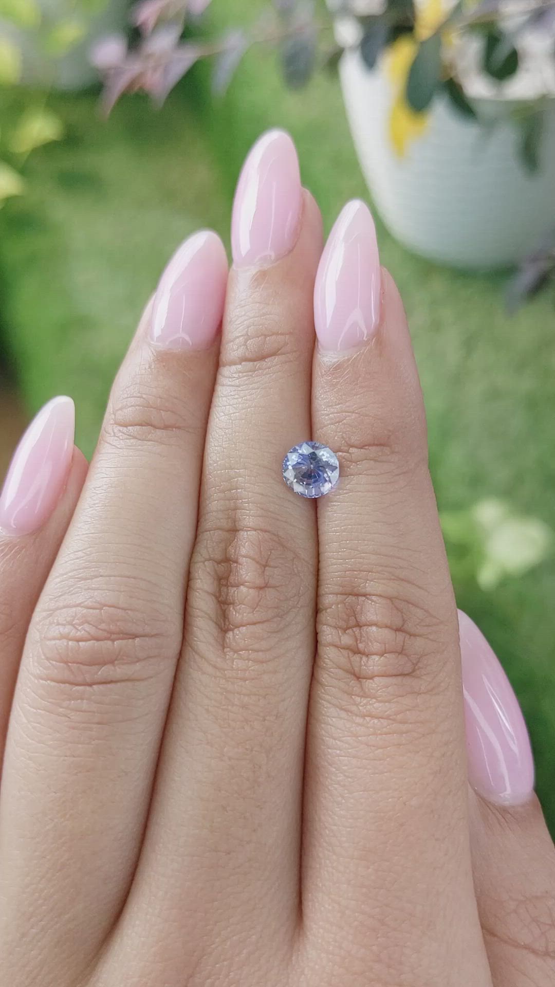 1.44 Ct. Blue Sapphire from Ceylon (Sri Lanka) Size Video