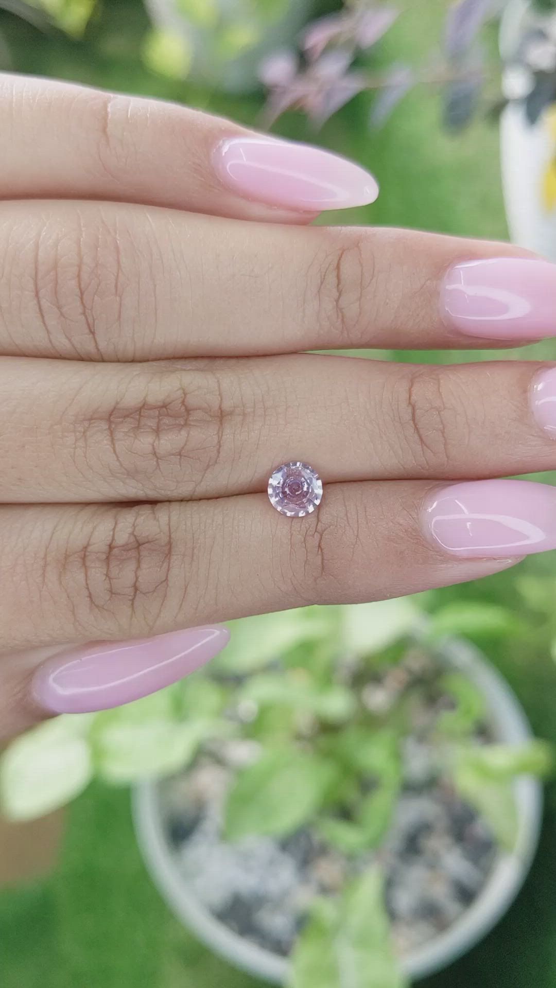 0.68 Ct. Pink Sapphire from Ceylon (Sri Lanka) Size Video