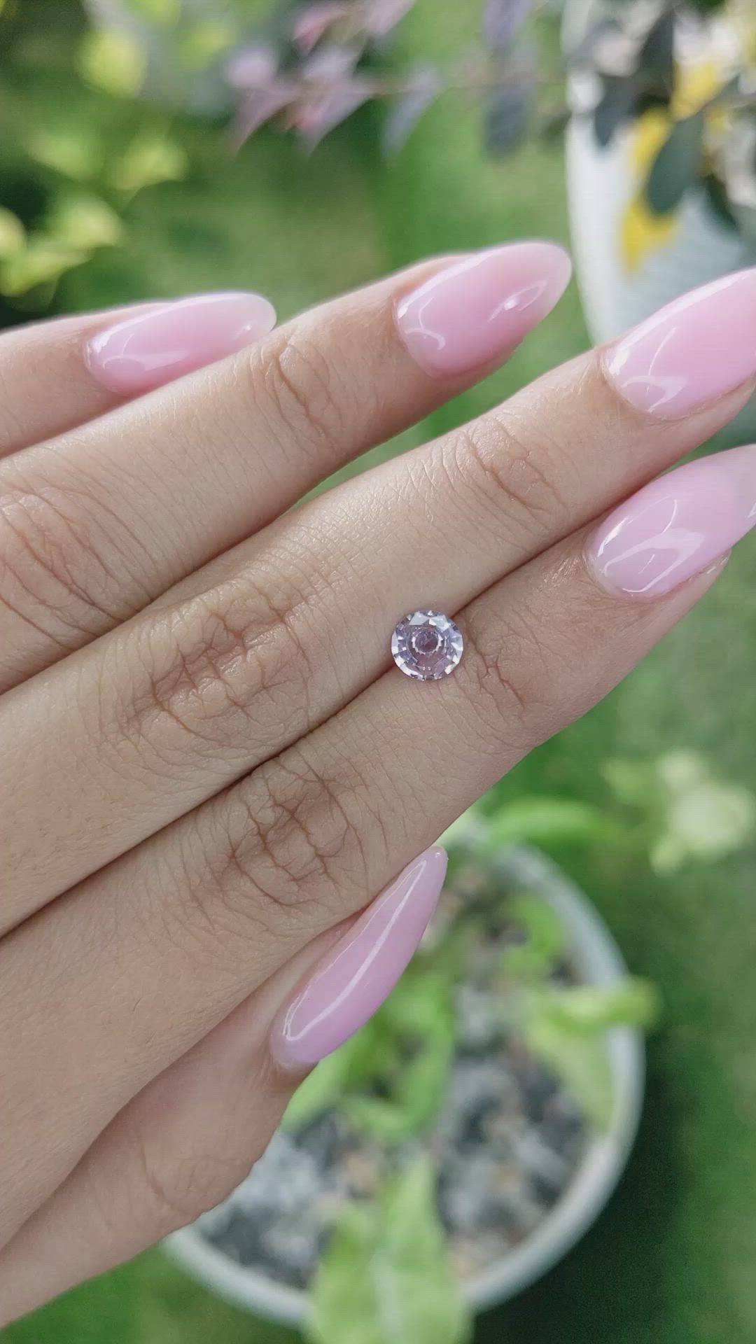 0.68 Ct. Pink Sapphire from Ceylon (Sri Lanka) Size Video