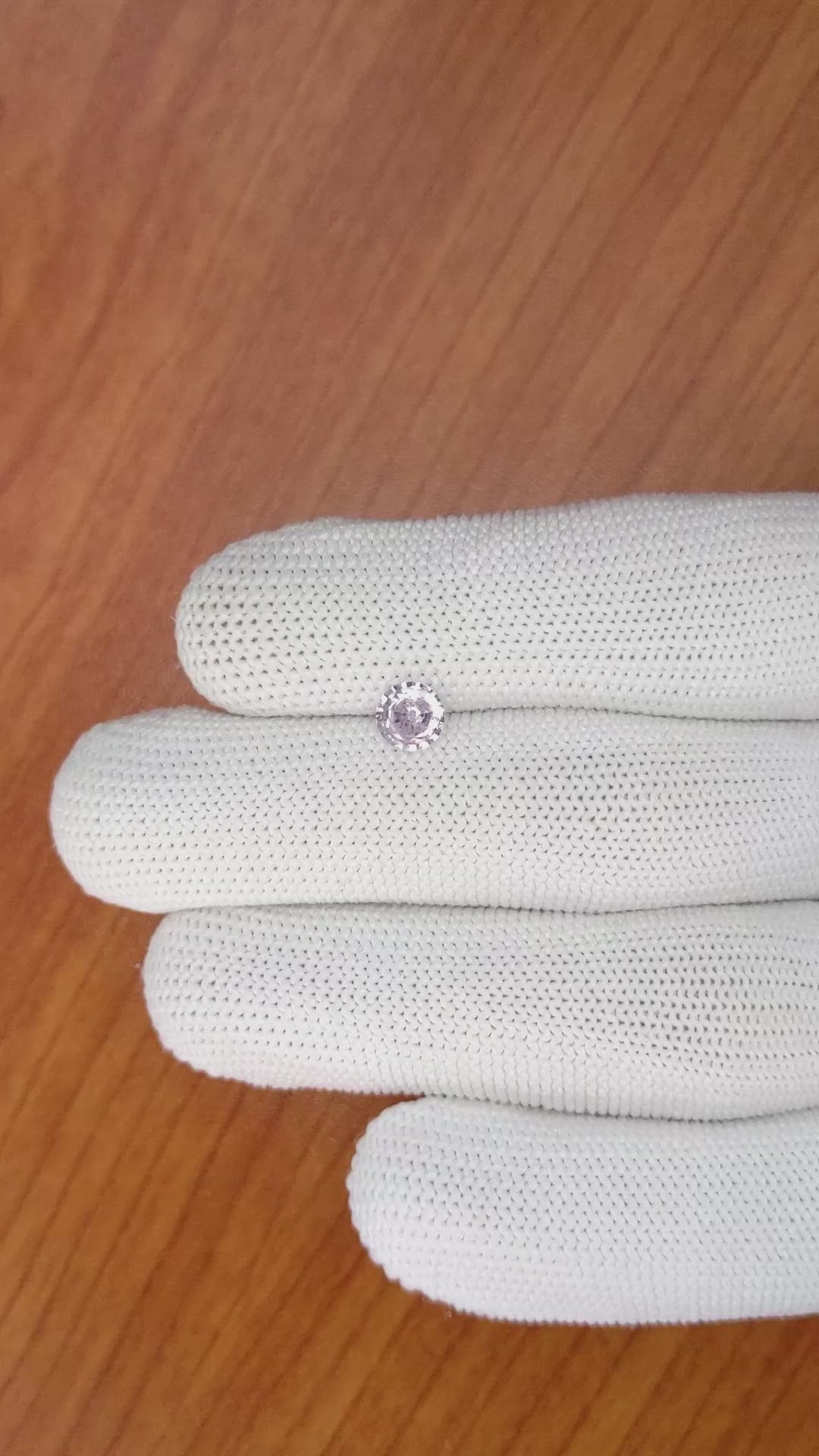 0.68 Ct. Pink Sapphire from Ceylon (Sri Lanka) Size Video