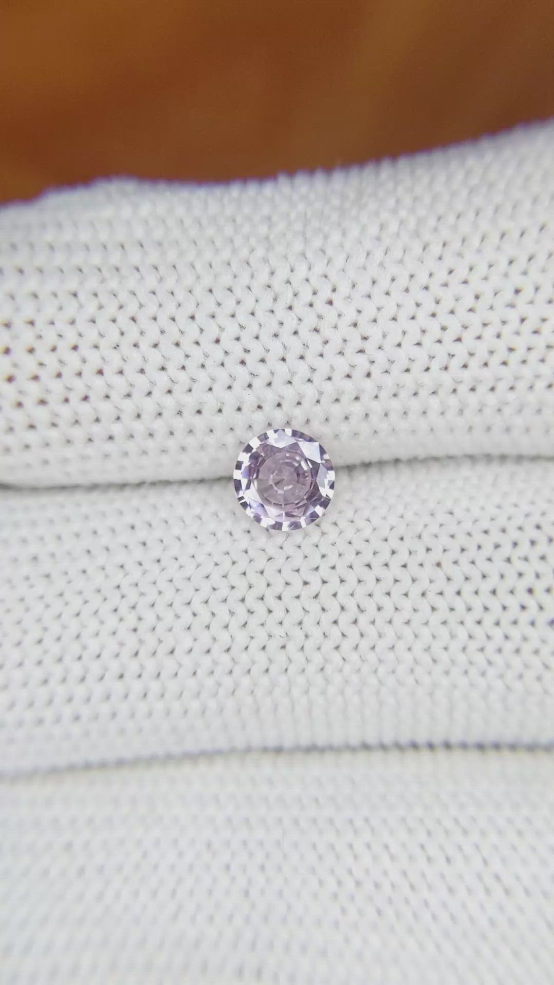 0.68 Ct. Pink Sapphire from Ceylon (Sri Lanka) Size Video