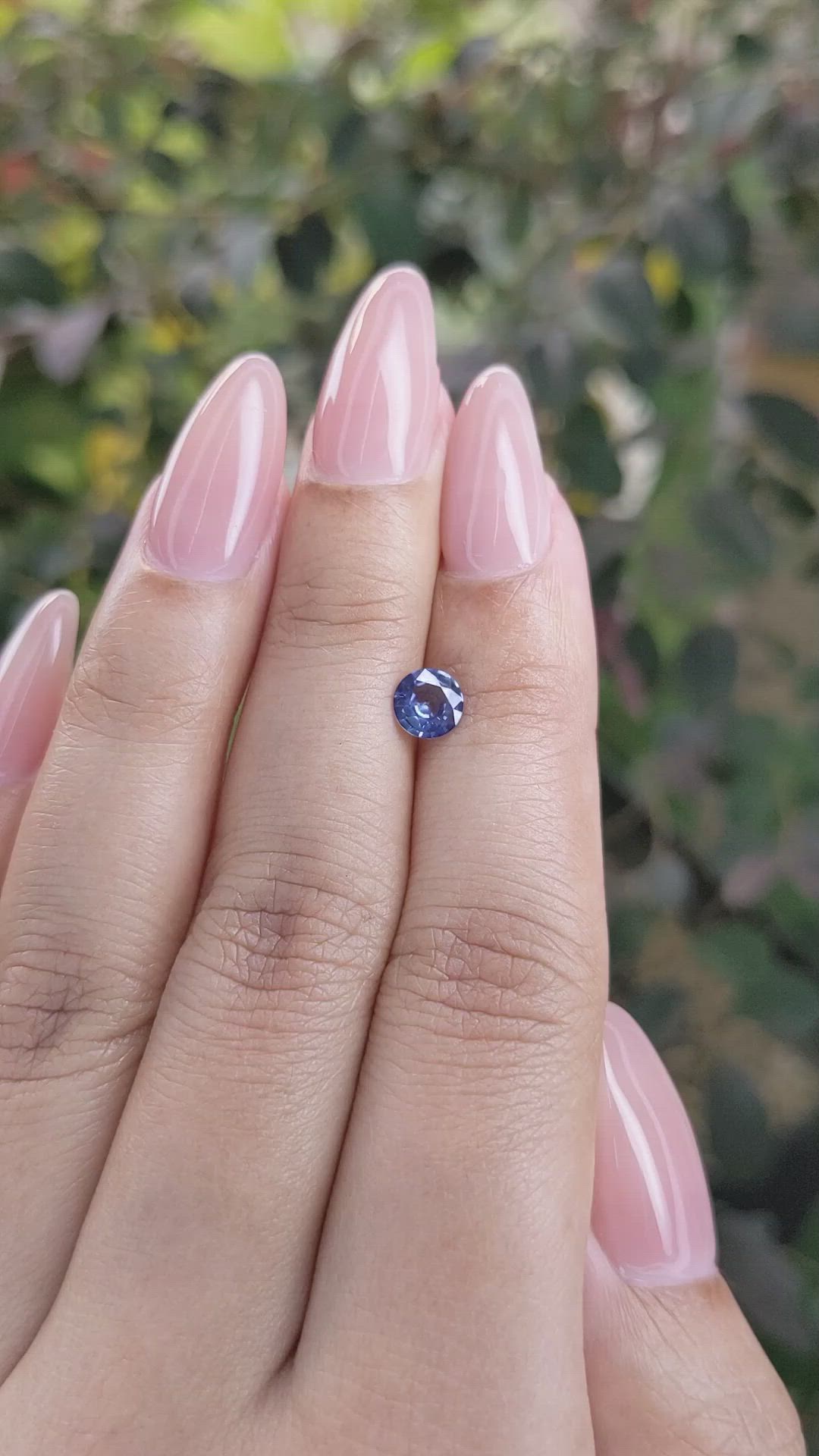 0.63 Ct. Blue Sapphire from Ceylon (Sri Lanka) Size Video