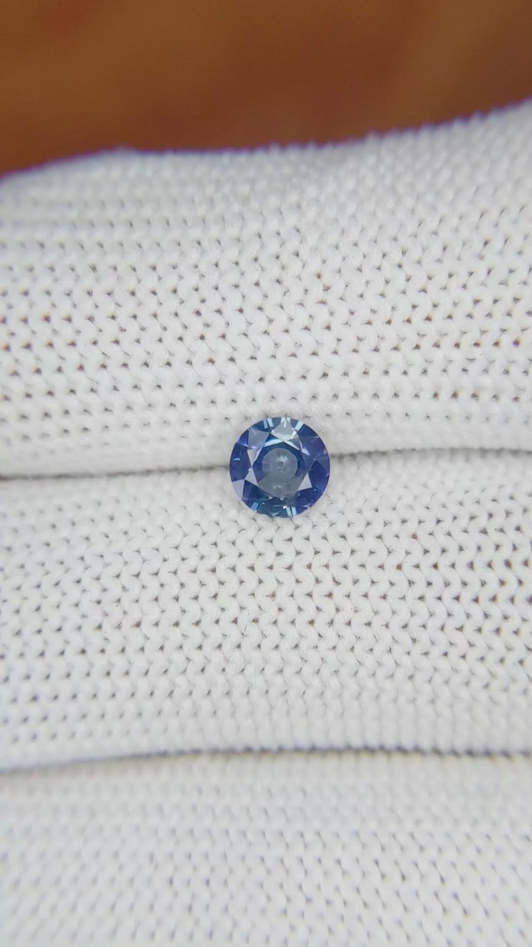 0.63 Ct. Blue Sapphire from Ceylon (Sri Lanka) Size Video