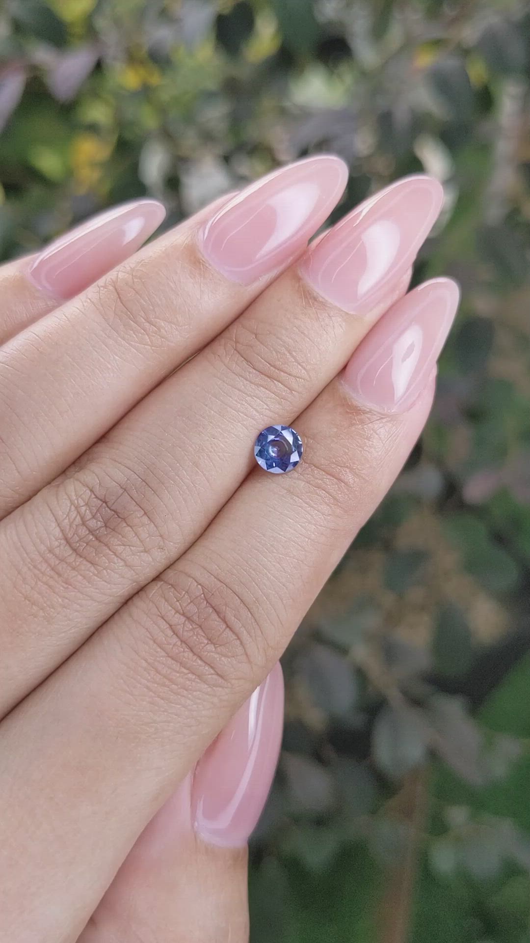 0.63 Ct. Blue Sapphire from Ceylon (Sri Lanka) Size Video