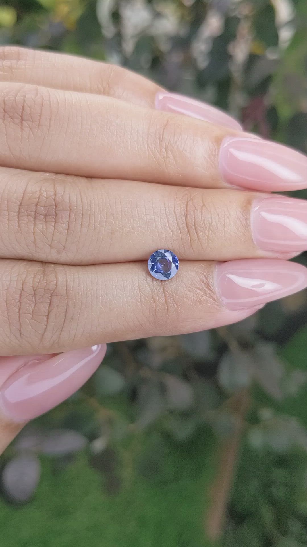 0.63 Ct. Blue Sapphire from Ceylon (Sri Lanka) Size Video