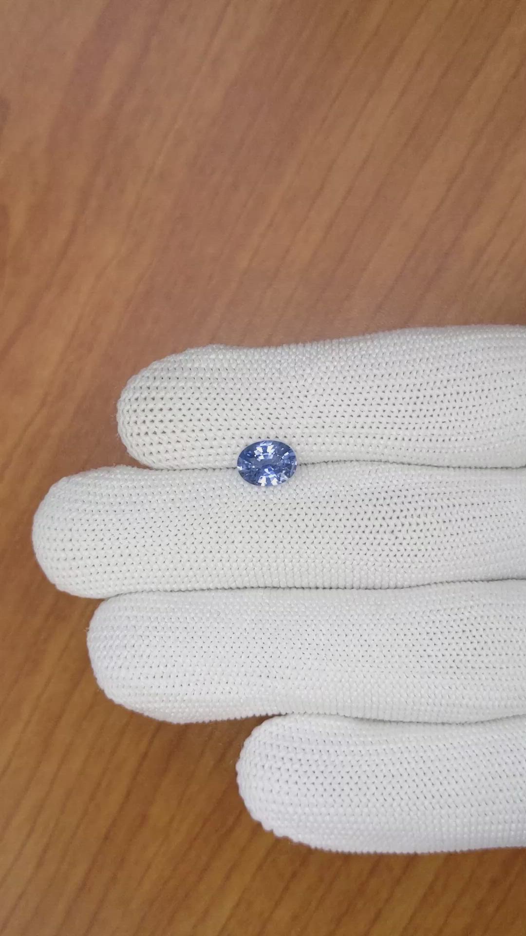 1.19 Ct. Blue Sapphire from Ceylon (Sri Lanka) Size Video