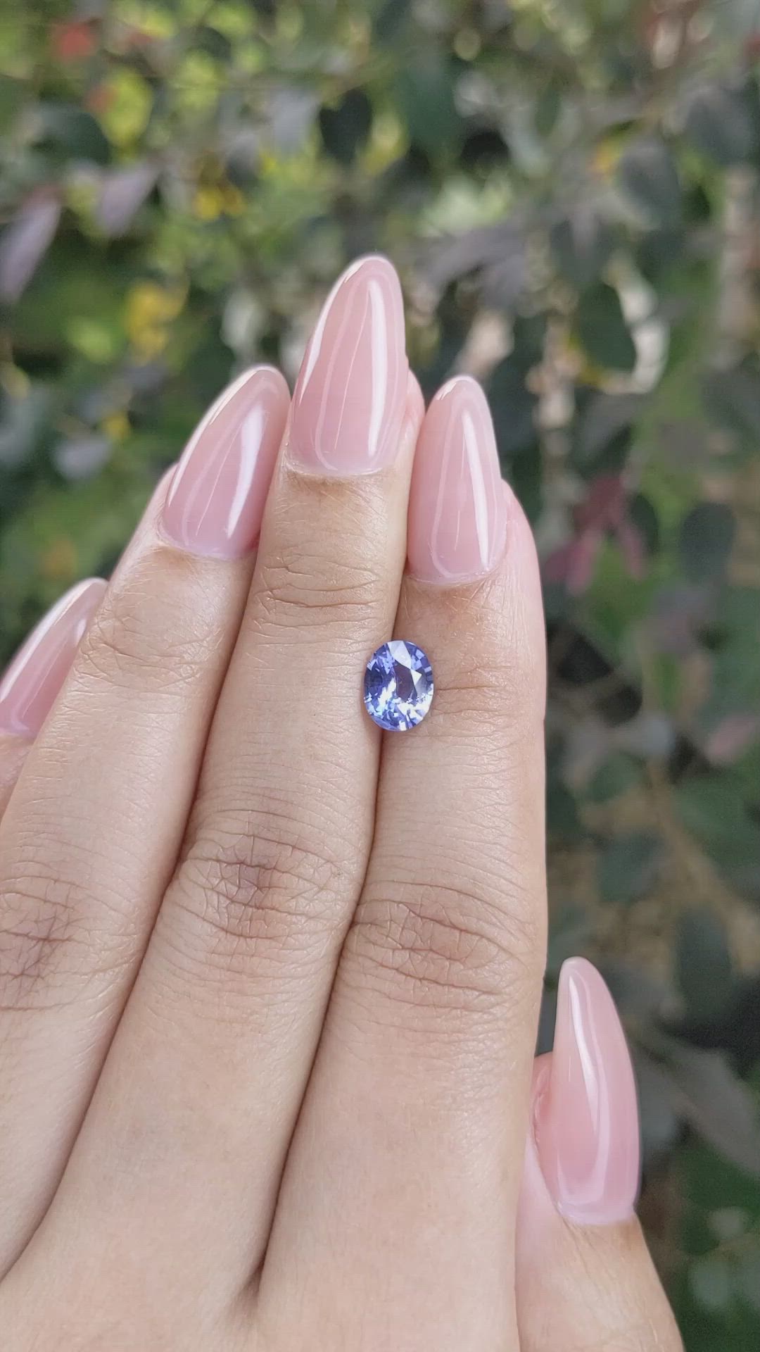 1.19 Ct. Blue Sapphire from Ceylon (Sri Lanka) Size Video