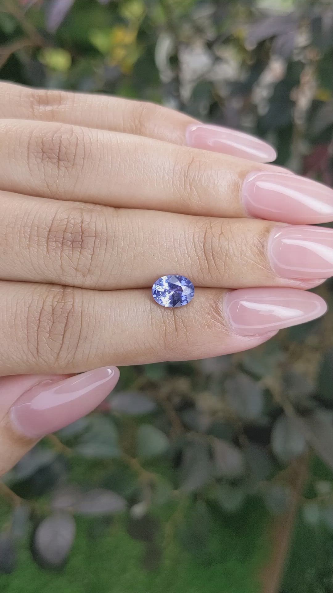 1.19 Ct. Blue Sapphire from Ceylon (Sri Lanka) Size Video