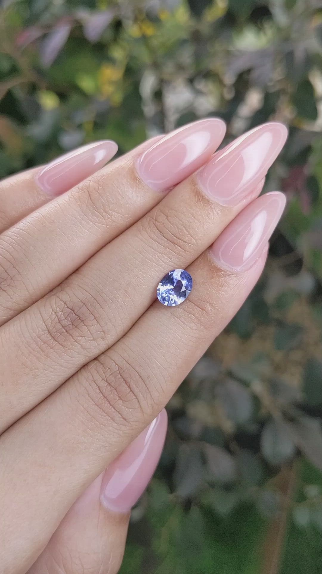 1.19 Ct. Blue Sapphire from Ceylon (Sri Lanka) Size Video