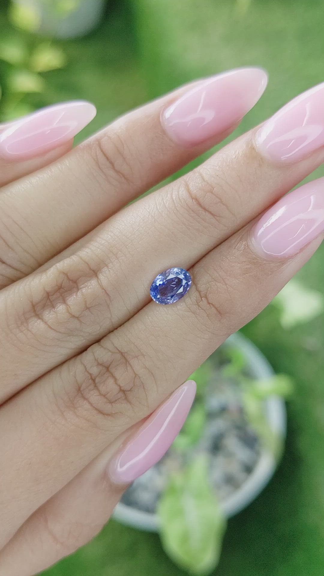1.07 Ct. Blue Sapphire from Ceylon (Sri Lanka) Size Video
