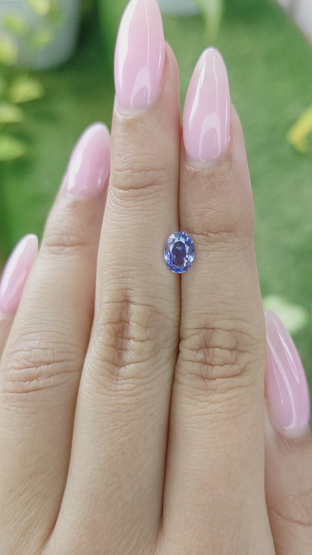 1.07 Ct. Blue Sapphire from Ceylon (Sri Lanka) Size Video